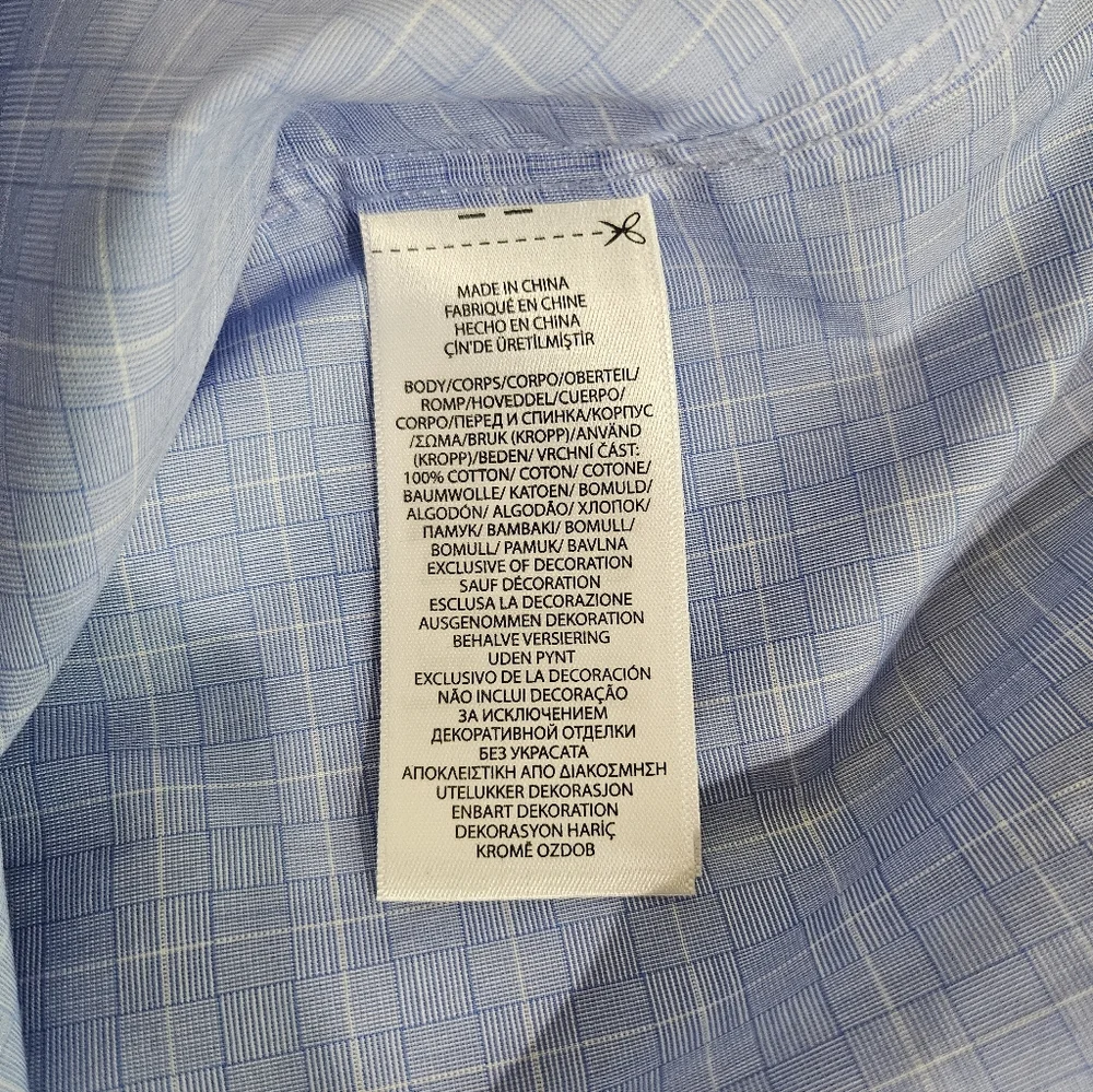 Polo Ralph Lauren Men's Long Sleeve Blue Shirt 16 1/2 34-35 Large - Picture 7 of 8